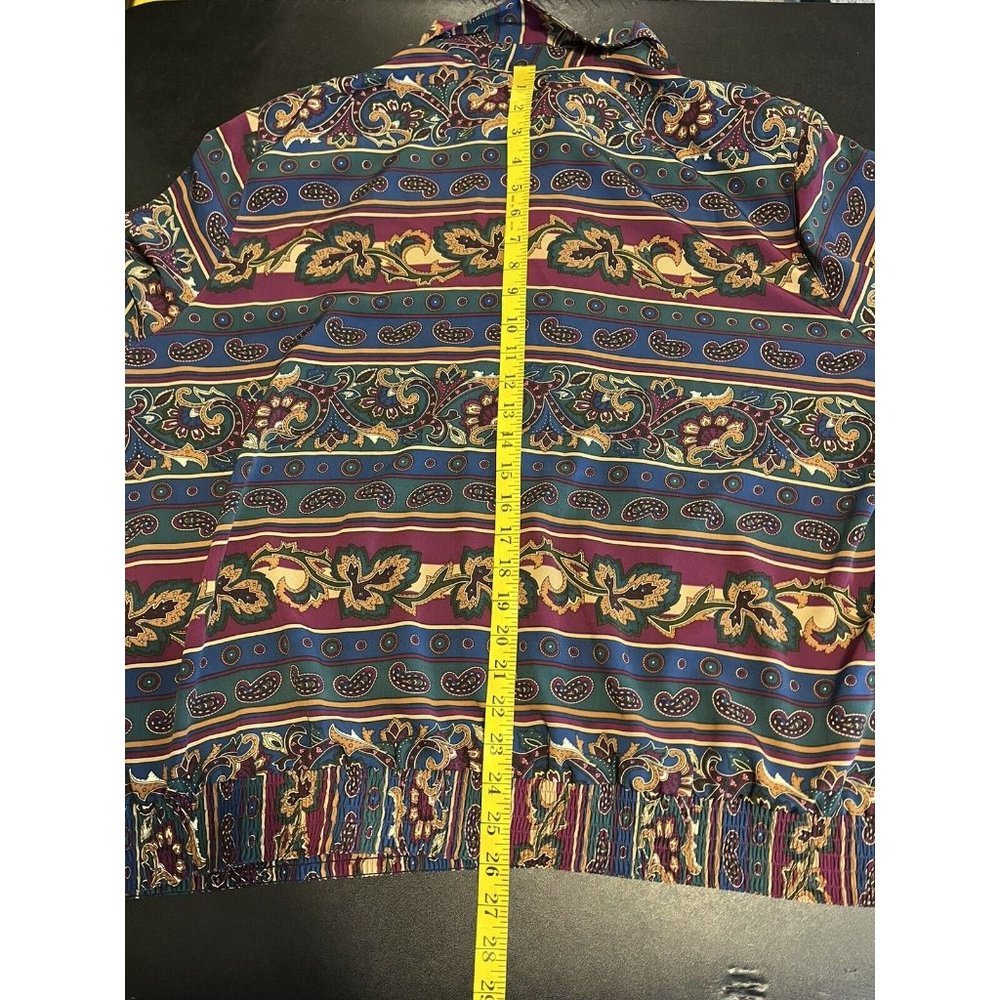 Alfred Dunner Womens Shirt Blouse Size 24W Multicolored Collared 1/2 Button up - Picture 7 of 8